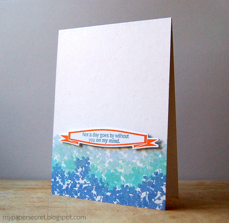 Cardstock: white<br />
Stamps: It&#039;s a Banner Day<br />
Ink: orange zest, spring rain,...