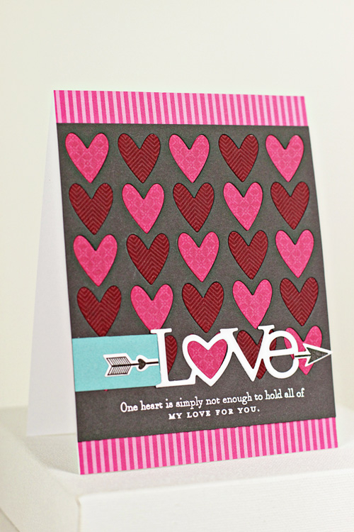 Stamps: Happy Hearts, Cupid&#039;s Arrow<br />
Dies: Happy Hearts Cover Plate, Wonderful Words:...