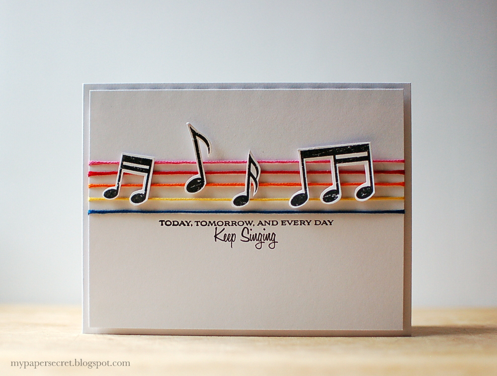 Cardstock: white<br />
Stamps: Life&#039;s Music, Words of Comfort<br />
Ink: Versafine (onyx...