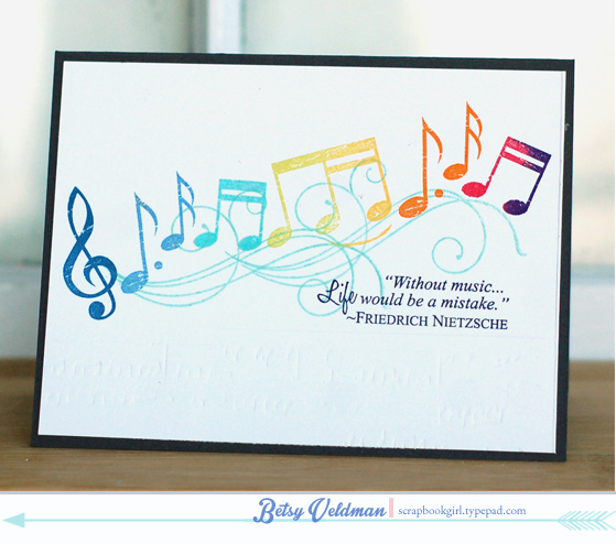 stamps:  Life&#039;s Music, fancy flourishes<br />
ink:  enchanted evening, blueberry sky,...