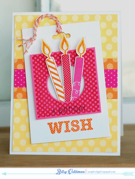 stamps: polka dot parade #12, four square<br />
ink:  raspberry fizz, orange zest, summer...