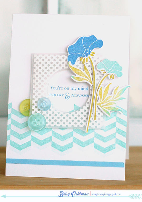 stamps:  four square, words of comfort, day dreamer, background basics: diagonals<br />
ink:...