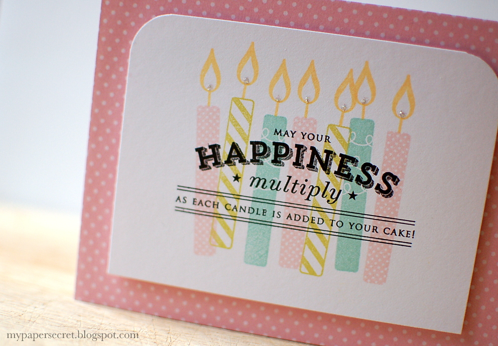 Cardstock: white<br />
Patterned paper: sweet blush<br />
Stamps: Polka Dot Parade #12,...
