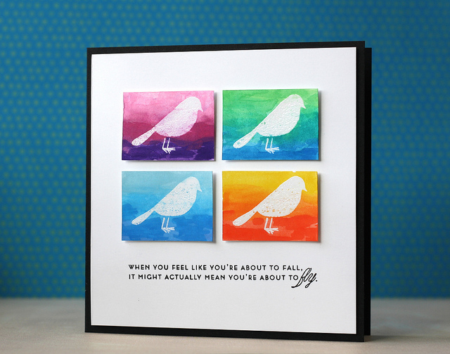 cardstock: stamper&#039;s select white, true black<br />
ink: true black, versamark<br />...