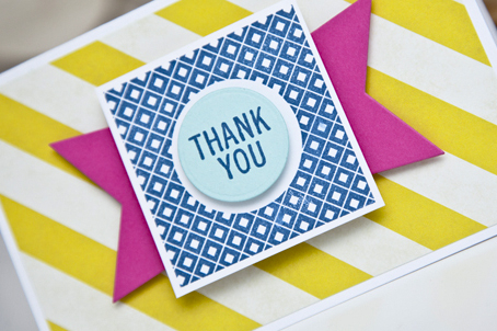 Supplies<br />
Stamps: Four Square<br />
Ink: Enchanted Evening<br />
Cardstock: Raspberry...