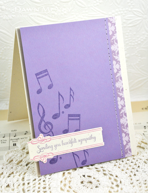 Paper: rustic cream, winter wisteria, winter wisteria damask<br />
Stamps: Life&#039;s Music,...