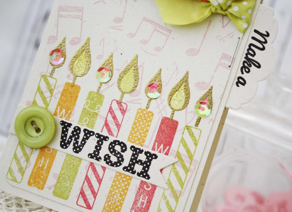 Papertrey Ink Supplies Used:<br />
Stamps:<br />
Life's Music and Polka Dot Parade #12<br...