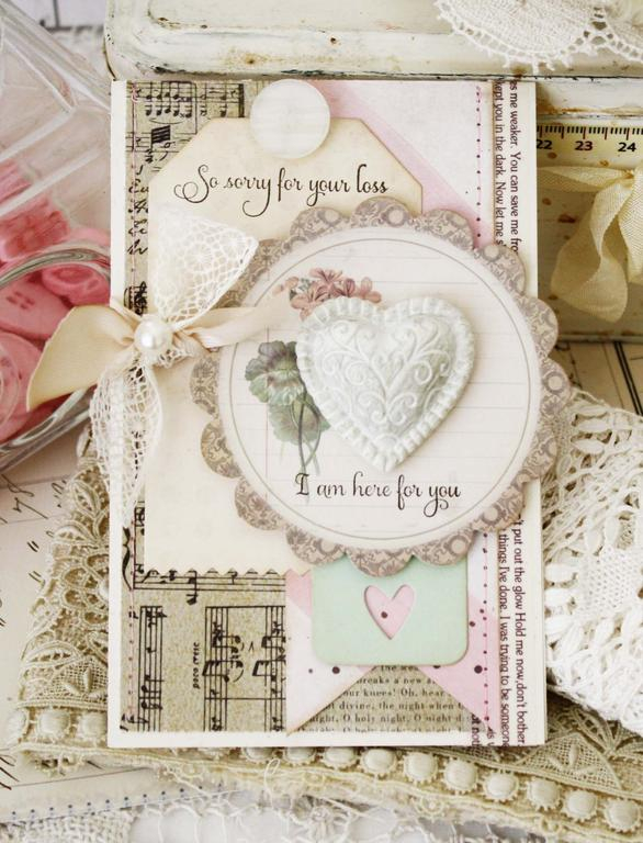 Papertrey Ink Supplies Used:<br />
Stamps:<br />
Words of Comfort<br />
Ink:<br />
Smokey...