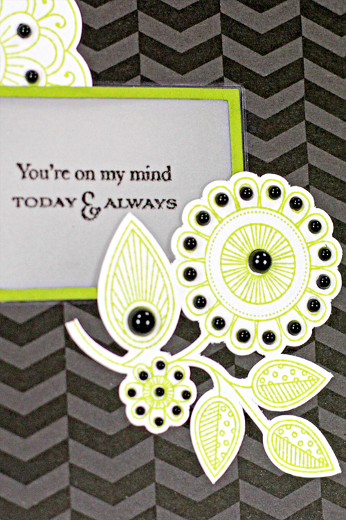 Stamps: Doodlie-do, Background Basics: Diagonal, Words of Comfort<br />
Cardstock: True Black,...