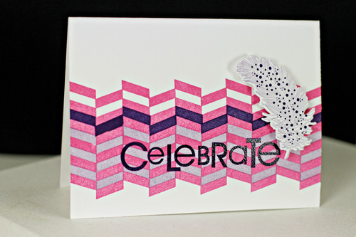 Stamps: Feather Finery, BB: Diagonals, Diagonal Additions, Think <br />
<br />
Big Favorites...