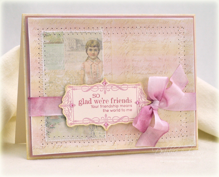 Stamps: Boutique Borders: Friends<br />
Cardstock: Lavender Moon, Vintage Cream<br />
Ink:...