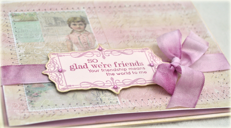 Stamps: Boutique Borders: Friends<br />
Cardstock: Lavender Moon, Vintage Cream<br />
Ink:...