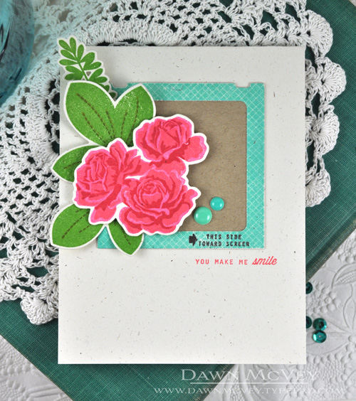 Paper: rustic cream, kraft<br />
Stamps: Leave it Be, Monthly Moments: Slide Frame, The Sweet...