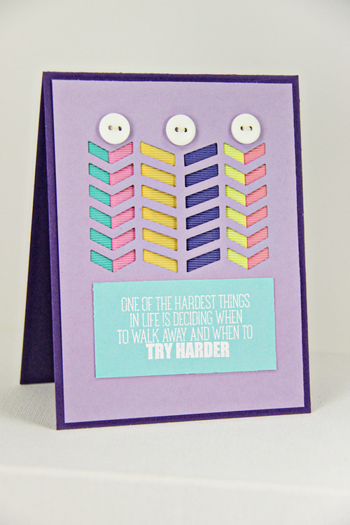 Stamp: A Little Inspiration<br />
Cardstock: Winter Wisteria, Royal Velvet, Hawaiian Shores<br...