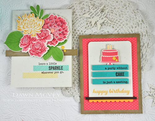 Paper: rustic cream, kraft<br />
Stamps: Leave It Be, Building Blocks, The Sweet Life,...