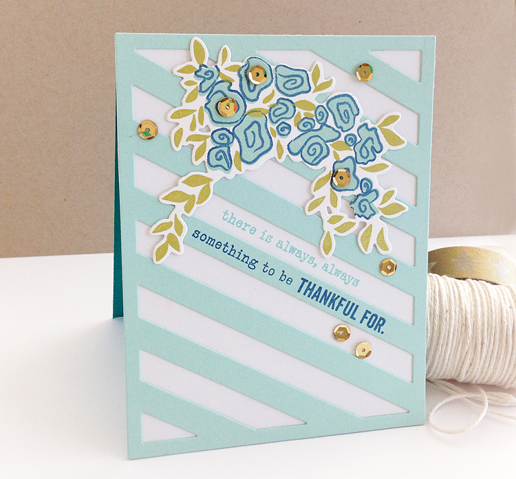 (All supplies by Papertrey Ink unless otherwise noted.)<br />
STAMPS: Building Blocks, Garden...