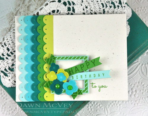 Paper: rustic cream, aqua mist, hawaiian shores, tropical teal, new leaf, limeade ice<br />...