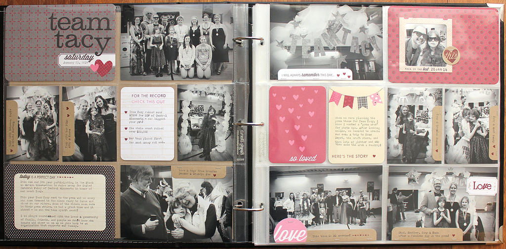 pages sizes: 12&quot; x 12&quot;<br />
<br />
stamp: Monthly Moments: February, Monthly...