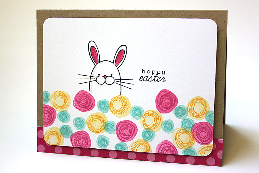size: 5 1/2&quot; x 4 1/4&quot;<br />
<br />
stamps: Hippity Hoppity, Circle Scribbles<br />...