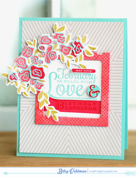 stamps: Birthday classics: february, monthly moments: slide frame, garden grace<br />
ink:...