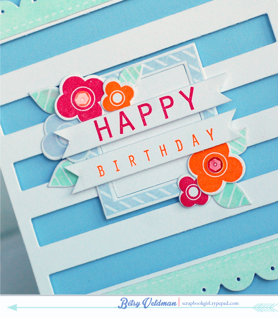 stamps: be happy<br />
ink: pure poppy, orange zest, spring rain, mint (non PTI)<br />...