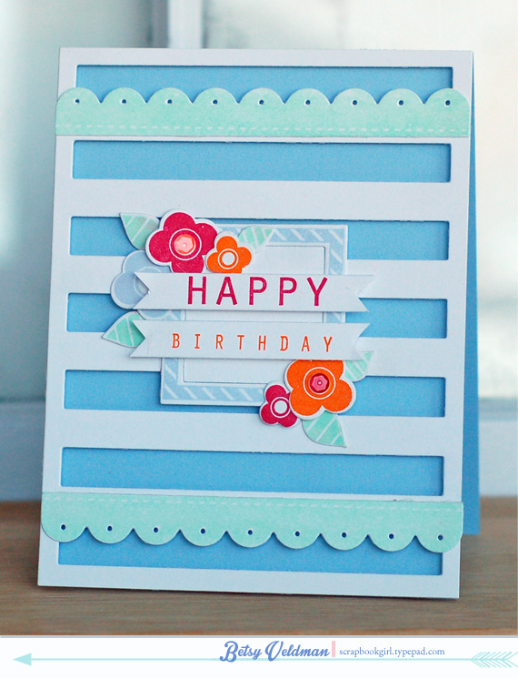 stamps: be happy<br />
ink: pure poppy, orange zest, spring rain, mint (non PTI)<br />...