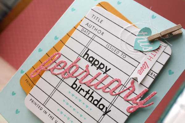 cardstock: aqua mist, summer sunrise, rustic white<br />
stamps: monthly moments february<br />...