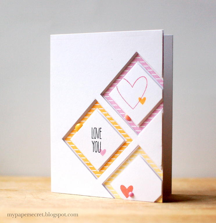 Cardstock: white<br />
Stamps: Be Happy, Grand Ampersand, Framed Out #11<br />
Ink: lavender...