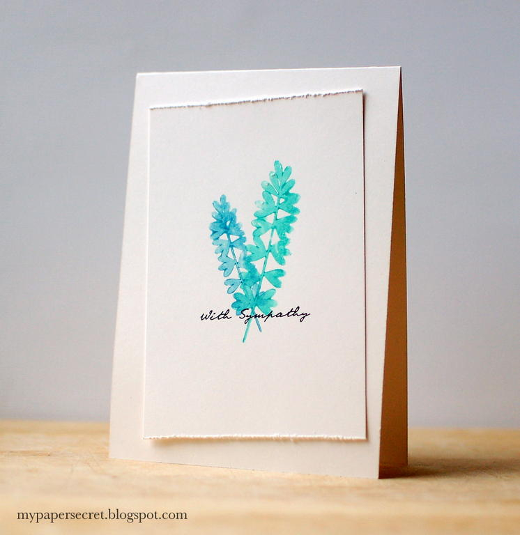 Cardstock: vintage cream<br />
Stamps: Leave It Be, Peaceful Garden<br />
Ink: Versafine (onyx...