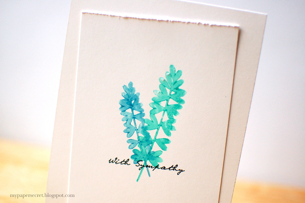 Cardstock: vintage cream<br />
Stamps: Leave It Be, Peaceful Garden<br />
Ink: Versafine (onyx...