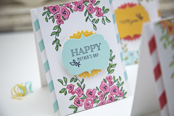 Supplies<br />
<br />
Stamps: Garden Grace<br />
Ink: True Black, Summer Sunrise, Berry...