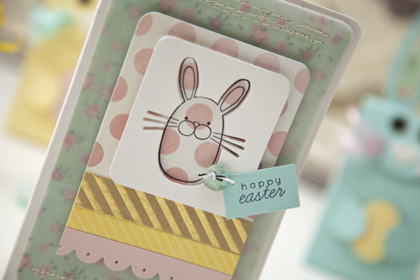 Supplies<br />
<br />
Stamps: Hippity Hoppity, Be Happy<br />
Ink: True Black, Harvest...
