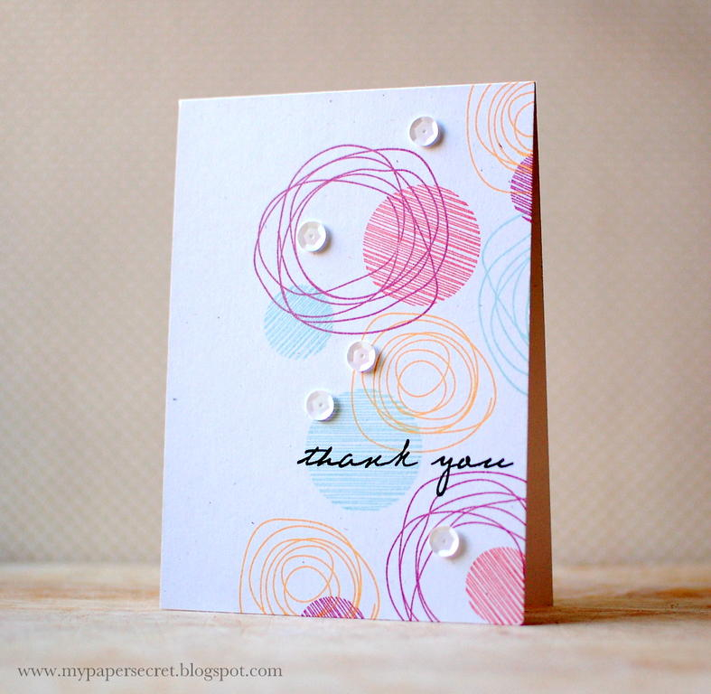 Cardstock: white<br />
Stamps: Circle Scribbles, Sketched Shapes, Inside &amp; Out: Thank...