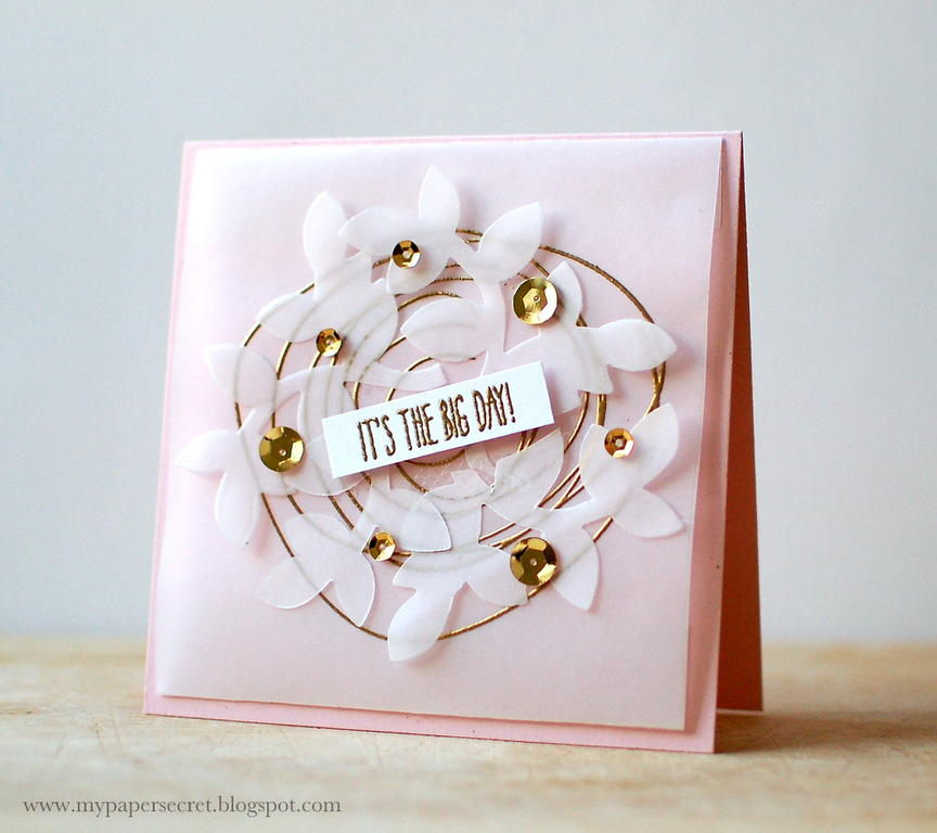 Cardstock: white, sweet blush<br />
Specialty paper: vellum<br />
Stamps: Circle Scribbles,...