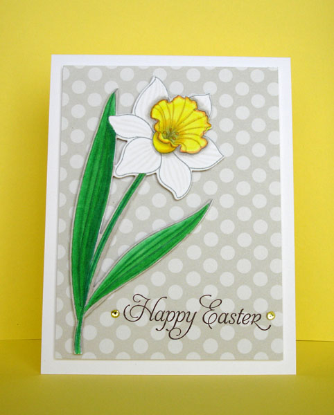 Papertrey February Blog Hop Challenge<br />
Image was stamped in Memento London Fog and colored...