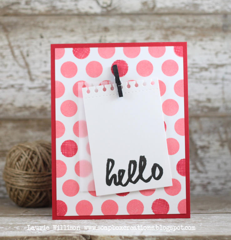 Stamps: Polka Dot Basics III, Wet Paint<br />
Paper: Pure Poppy Stampers Select White<br />...