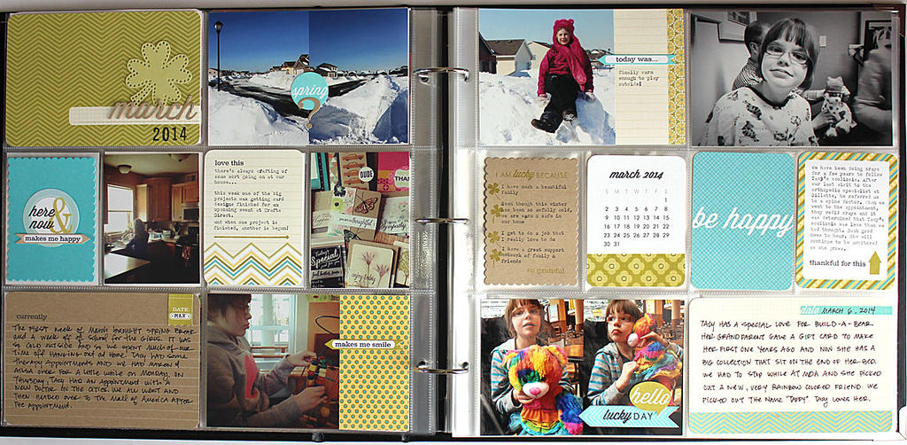 layout size: 12&quot; x 12&quot;<br />
<br />
stamps: Monthly Moments: March, A Few Pointers,...