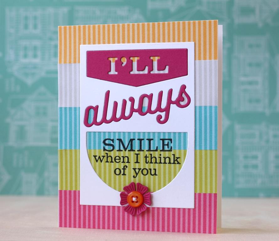 Cardstock: Stamper&#039;s Select White, Raspberry Fizz<br />
Ink: True Black<br />
Striped...