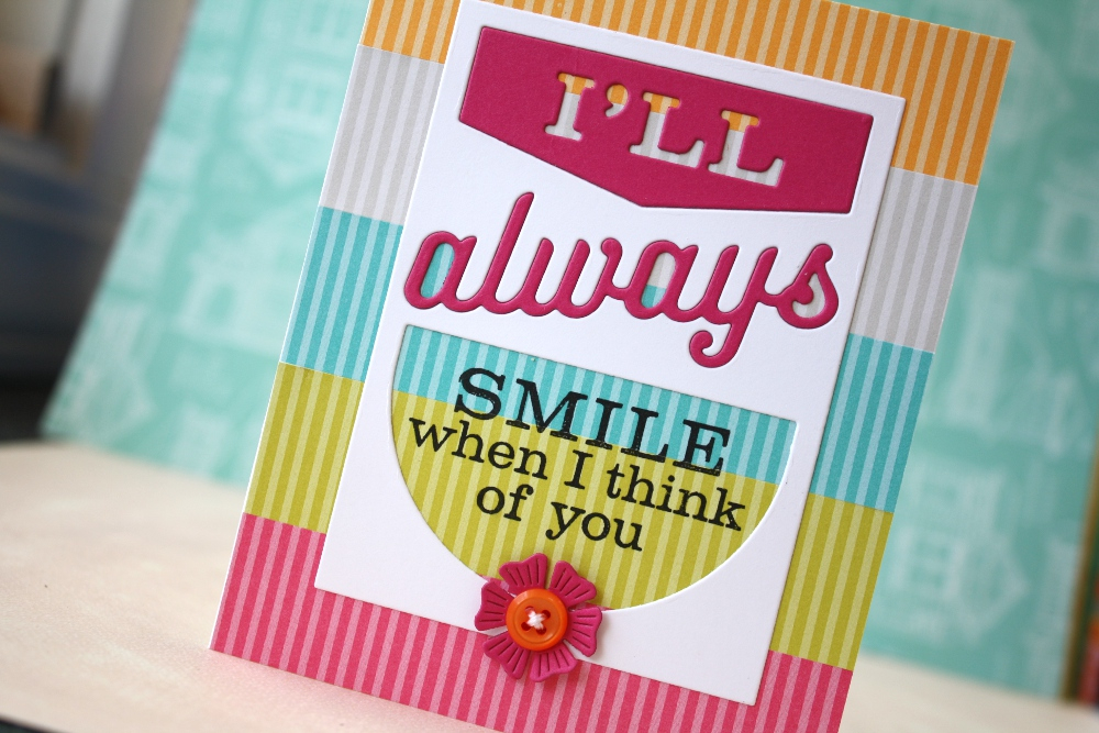 Cardstock: Stamper&#039;s Select White, Raspberry Fizz<br />
Ink: True Black<br />
Striped...