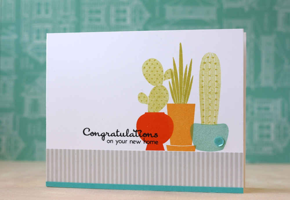 Cardstock: Stamper&#039;s Select White, Hawaiian Shores<br />
Ink: True Black, Orange Zest,...