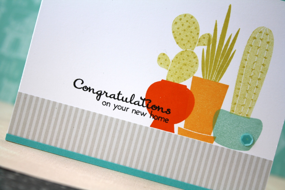 Cardstock: Stamper&#039;s Select White, Hawaiian Shores<br />
Ink: True Black, Orange Zest,...