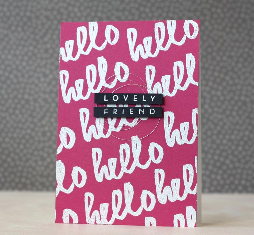 Cardstock: Raspberry Fizz, True Black, Stamper&#039;s Select White<br />
Ink: VersaMark<br />...