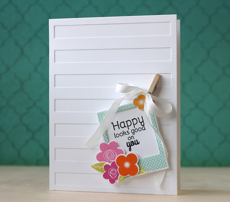 Cardstock: Stamper&#039;s Select White<br />
Ink: True Black, Hawaiian Shores, Raspberry Fizz,...