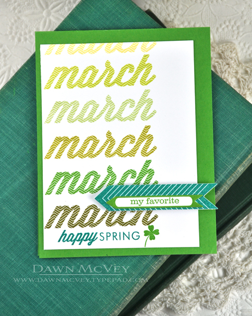 Paper: stamper&#039;s select white, new leaf<br />
Stamps: Monthly Moments: March, A Few...