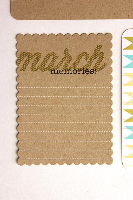 size: 2 7/8&quot; x 3 7/8&quot;<br />
<br />
stamps: Monthly Moments: March, Journal...