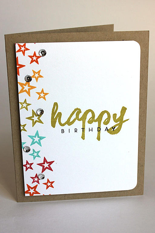 size: 4 1/4&quot; x 5 1/2&quot;<br />
<br />
stamps: Wet Paint, Super Star<br />
<br />
ink:...
