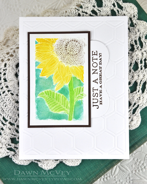 Paper: stamper&#039;s select white, dark chocolate<br />
Stamps: Botanical Blocks, Birthday...