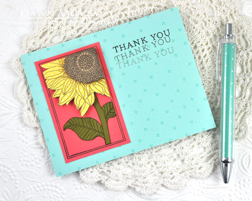 Paper: aqua mist, kraft, harvest gold, ripe avocado, berry sorbet<br />
Stamps: Botanical...