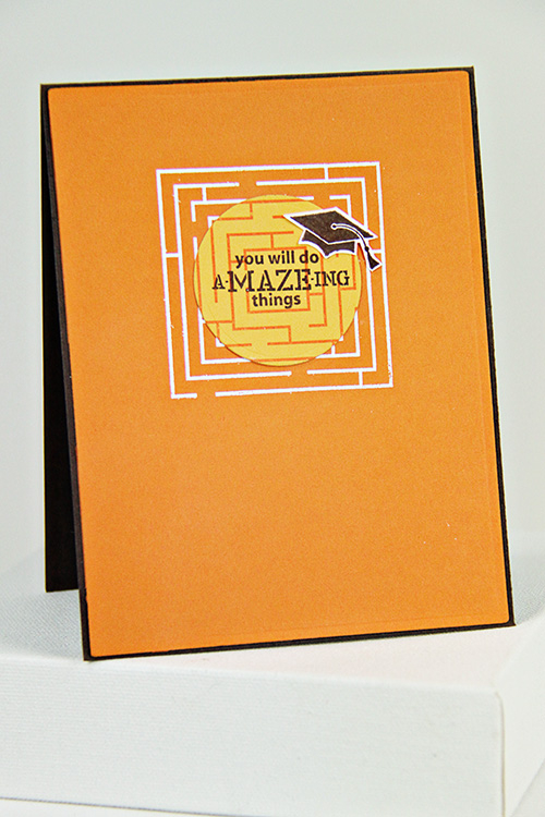 Stamps: The A-Mazing Stamp Set, Tag-its #4<br />
Cardstock: Summer Sunrise, Orange Zest, Dark...