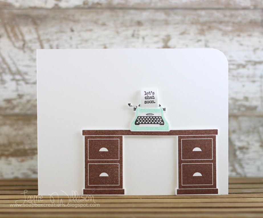 Stamps: Desktop Design<br />
Paper: PTI Stampers Select White<br />
Ink: PTI Dark Chocolate,...